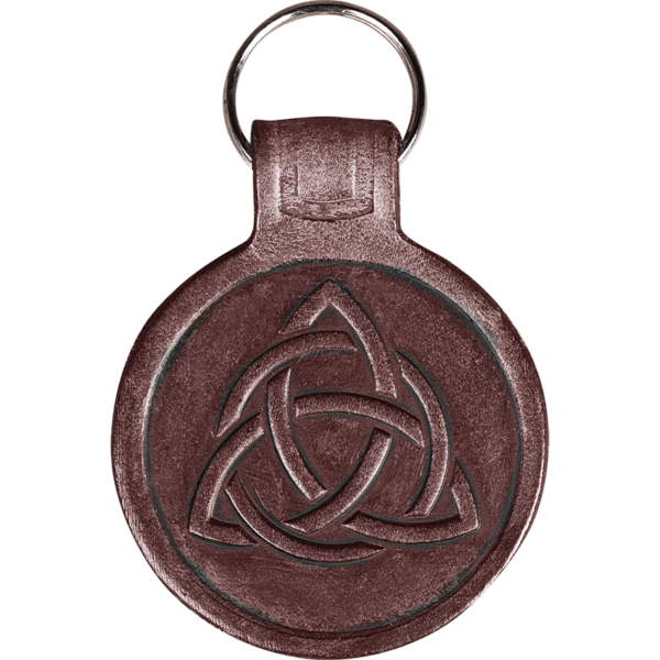 Celtic Knot Leather Key Chain