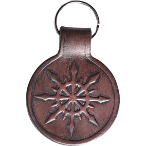 Chaos Star Leather Key Chain