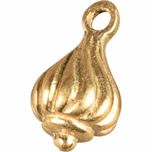 Brass Rosette Button