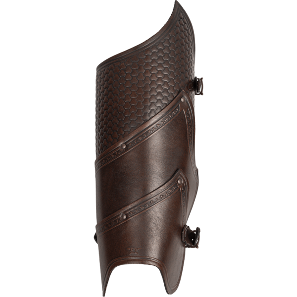 Alistair Deluxe Leather Greaves