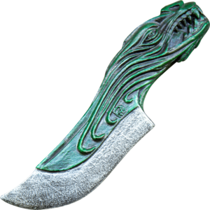 Dragon LARP Throwing Knife - Green