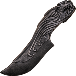 Dragon LARP Throwing Knife - Black