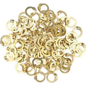 Brass Flat Ring Wedge Riveted Chainmail Rings