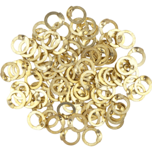 Brass Flat Ring Wedge Riveted Chainmail Rings