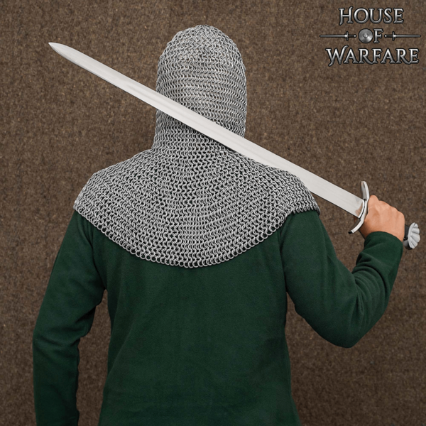 Butted Aluminum and Rubber Chainmail Coif