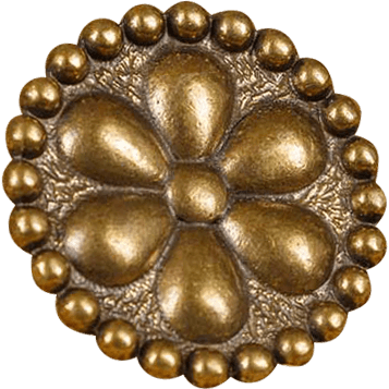 Uta Medieval Brass Button