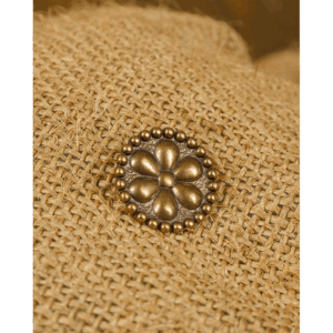 Uta Medieval Brass Button