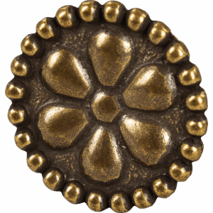 Uta Medieval Brass Button