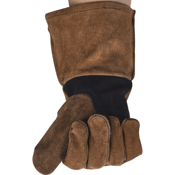 Brown Leather Swordsman Gloves