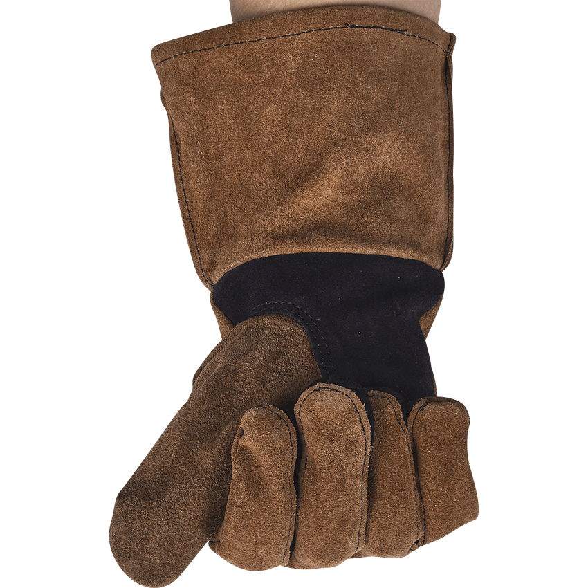 Brown Leather Swordsman Gloves