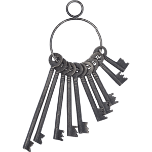 Antiqued Prison Keys - Set of 10