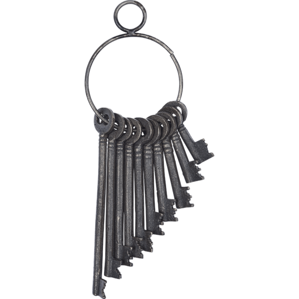 Antiqued Prison Keys - Set of 10