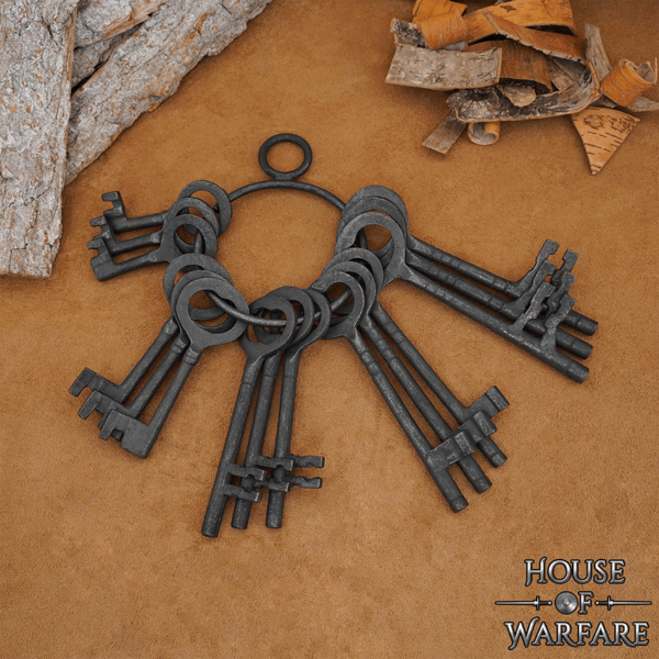 Antiqued Dungeon Keys - Set of 15