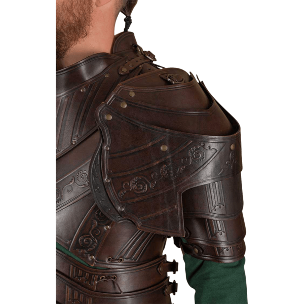 Lancelot Leather Pauldrons