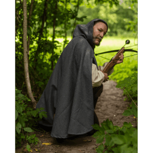 Raven Wool Cloak