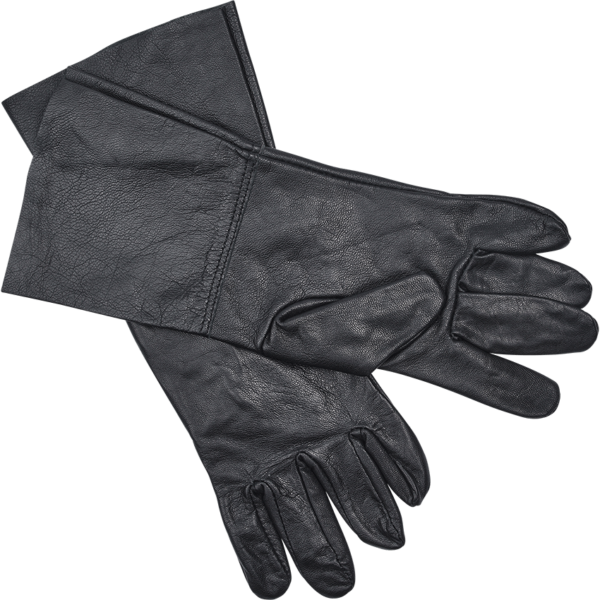 Knightly Leather Gloves - Black