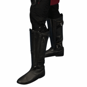 Katharina Blackened Steel Greaves