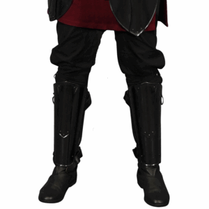 Katharina Blackened Steel Greaves