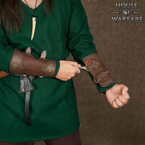 Wealthy Warrior Leather Bracers