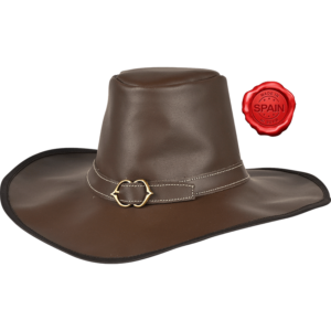 Leather Van Helsing Hat - Brown