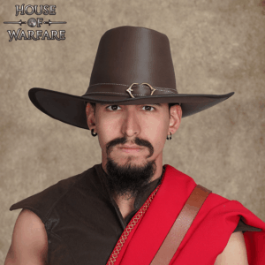 Leather Van Helsing Hat - Brown