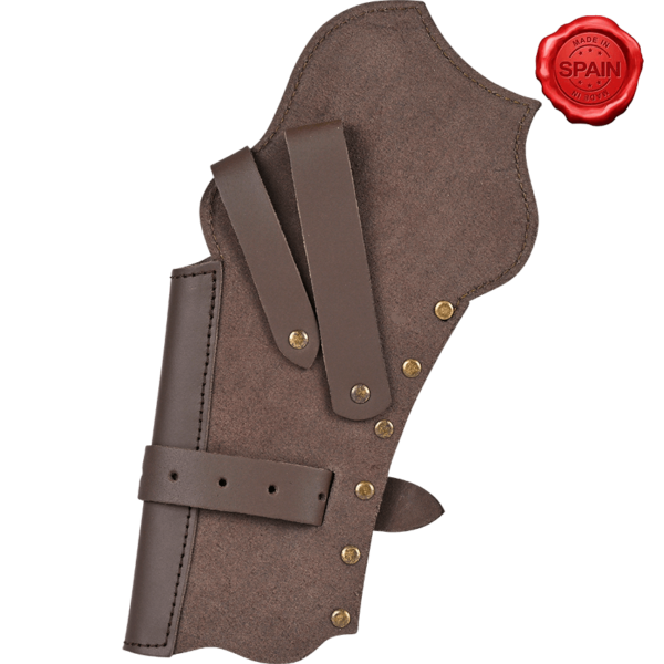 Cowboy Holster for Pistols and Revolvers - Brown