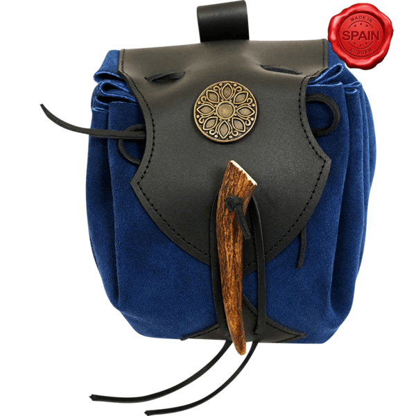 Wandering Healer Suede Drawstring Belt Pouch