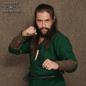 Saladin Fantasy Soldier Leather Bracers