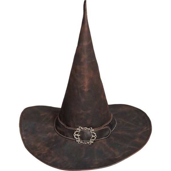Wizard of the Realm Leather Hat - Brown