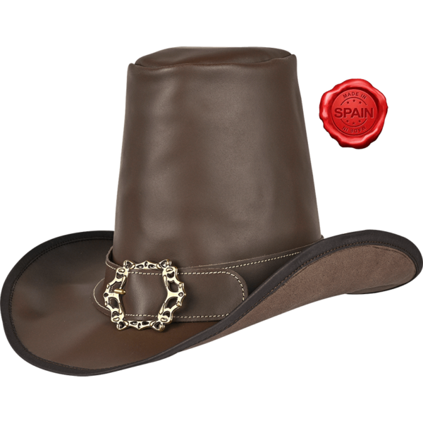 The Dark Witcher Leather Hat - Brown