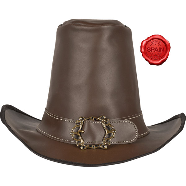 The Dark Witcher Leather Hat - Brown