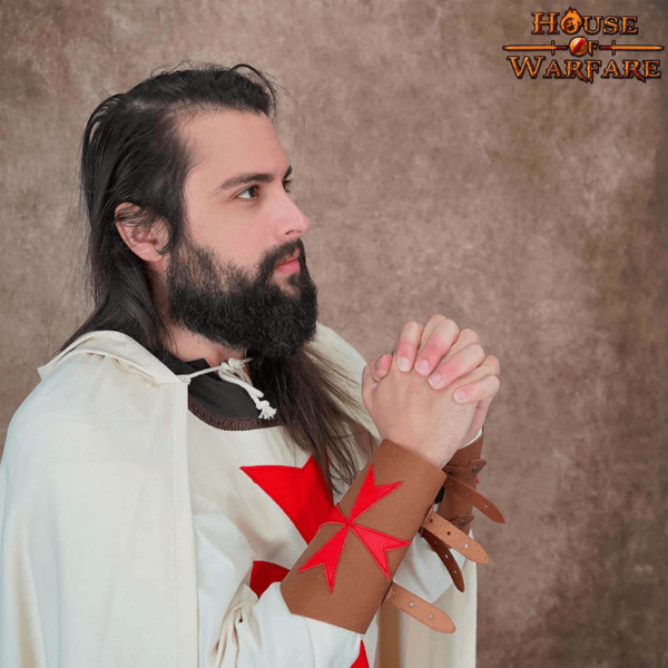 Templar Knight Leather Bracers