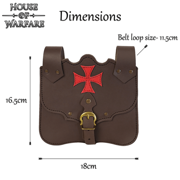 Crusader Leather Belt Bag