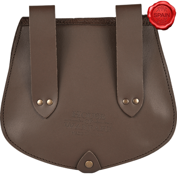 Medieval Fantasy Ranger Leather Belt Bag - Brown