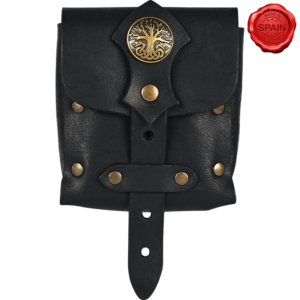 Archer of the Realm Leather Belt Bag - Black