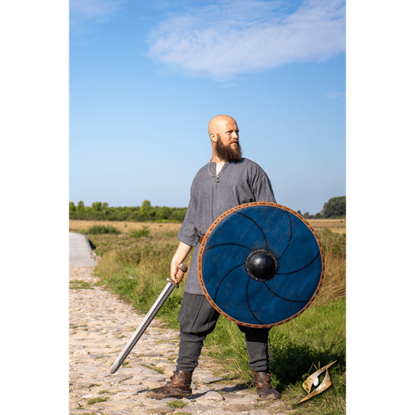 Gastir Viking LARP Shield - Blue - 75 cm