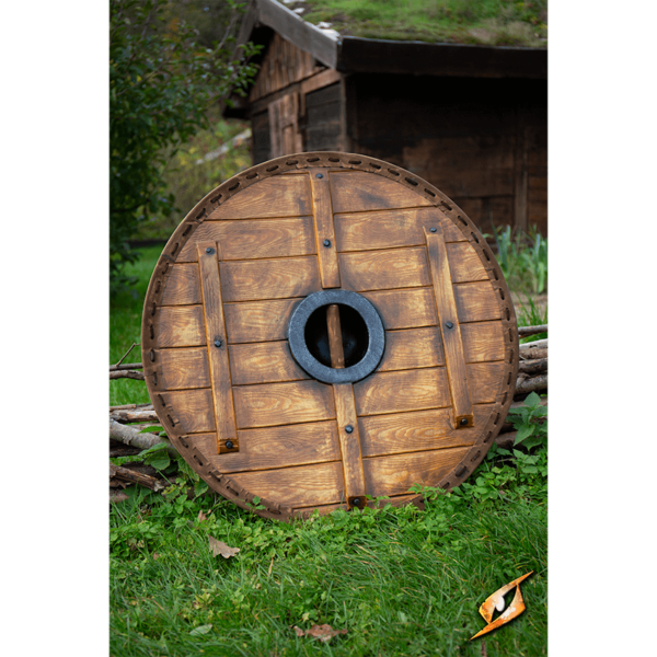 Thegn LARP Shield - Red/White - 80 cm