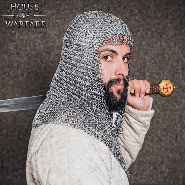 Stainless Steel Butted Chainmail Coif