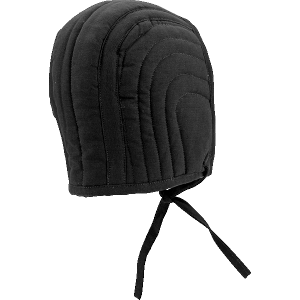 Quilted Arming Cap - Black