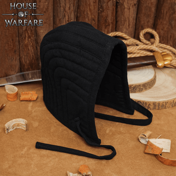 Quilted Arming Cap - Black