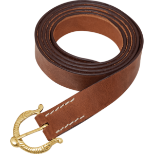 Medieval Leather Belt - Brown
