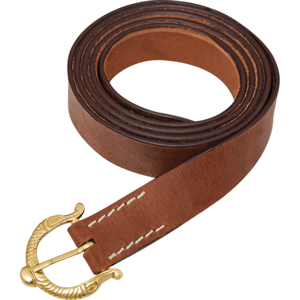 Medieval Leather Belt - Brown