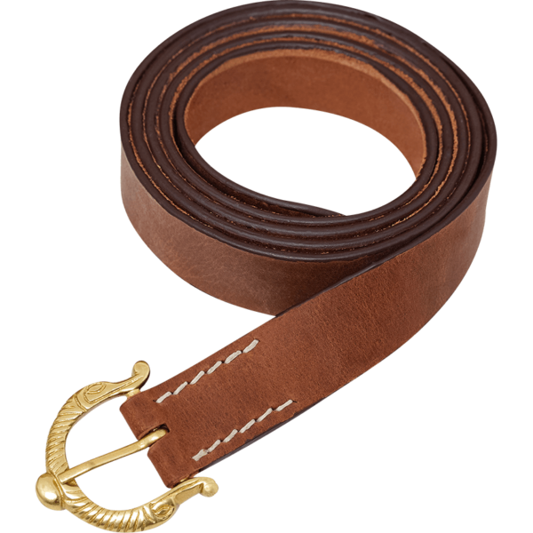 Medieval Leather Belt - Brown