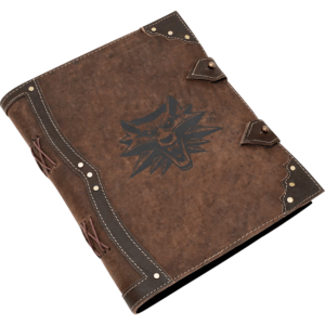 Medieval Wolf Head Leather Journal