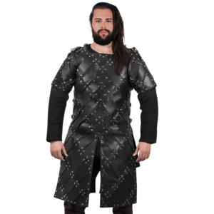 King of the North Leather Brigandine - Black