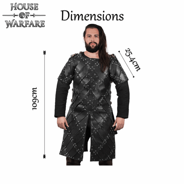 King of the North Leather Brigandine - Black