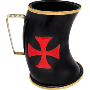 Templar Knight Large Medieval Horn Tankard