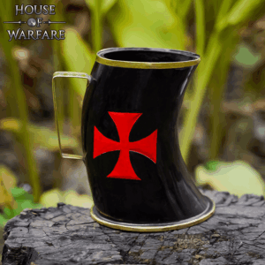 Templar Knight Large Medieval Horn Tankard