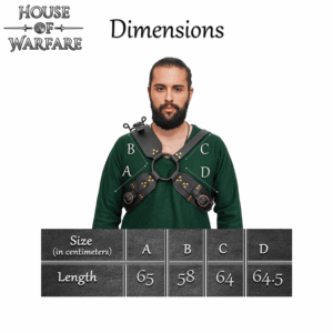 Barbarian Sword Back Harness - Black