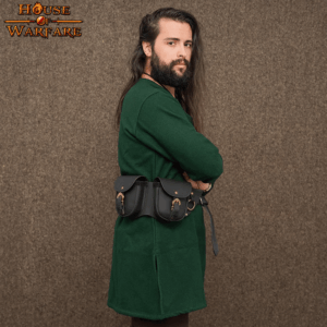Tradesman Double Leather Pouch - Black